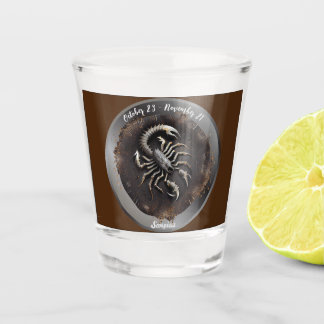 Zodiac Scorpius Scorpio Customize Personal Shot Glass