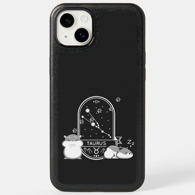 Zodiac Sign and Matching Pets. Taurus - Hamster.b Otterbox iPhone Case (Back)