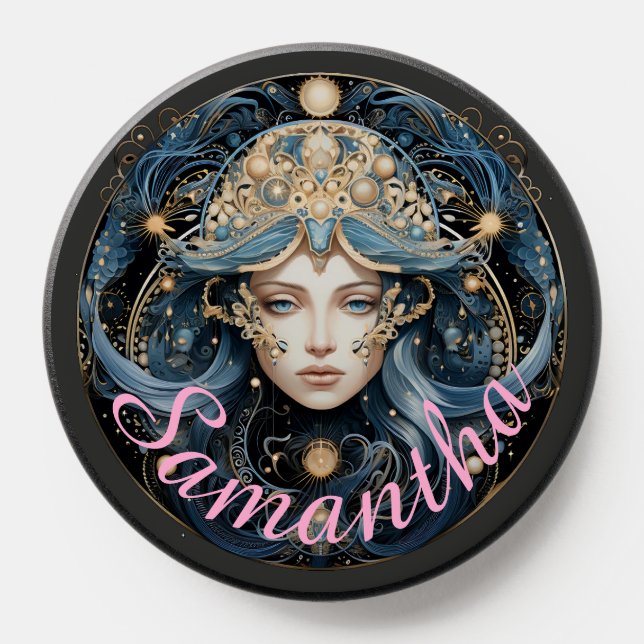 Zodiac Sign Aquarius Astrology PopSocket (Popsocket)