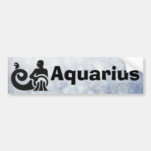 Zodiac Sign Aquarius Horoscope Bumper Sticker