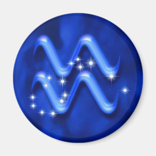 Zodiac sign Aquarius Magnet