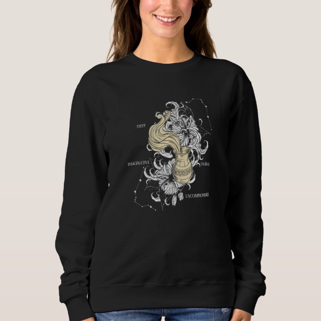 Zodiac sign Aquarius   Sweatshirt (Front)