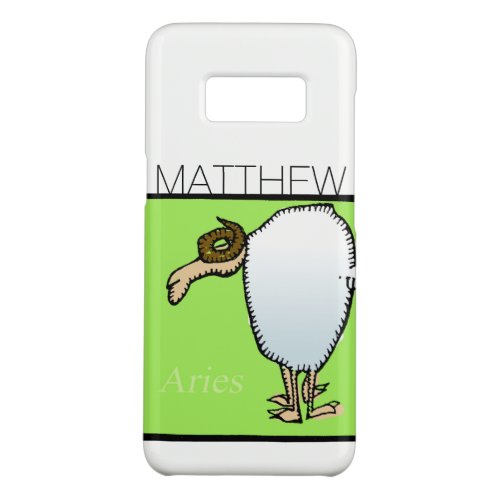 Zodiac Sign Aries personalized Birthday Samsung Case_Mate Samsung Galaxy S8 Case