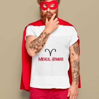  Zodiac  Sign  Aries   -personalized T-Shirt