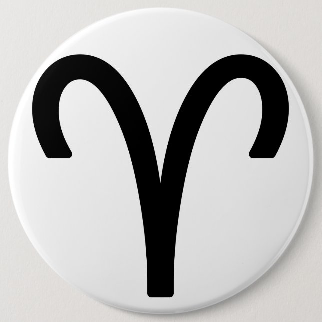 Zodiac sign Aries Pinback Button (Front)