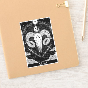 Zodiac sign Aries Tarot Sticker