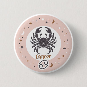 Zodiac Sign Cancer Button