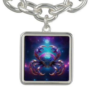Zodiac Sign Cancer Cyberpunk Effect Bracelet