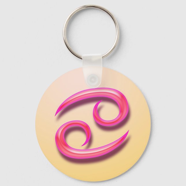 Zodiac sign Cancer Keychain (Front)