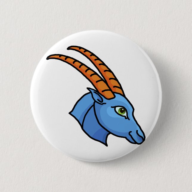 Zodiac sign Capricorn Button (Front)