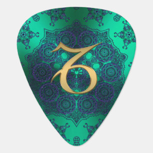 Zodiac Sign Capricorn Lace Mandala Guitar Pick