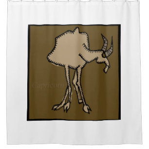Zodiac Sign Capricorn Shower Curtain