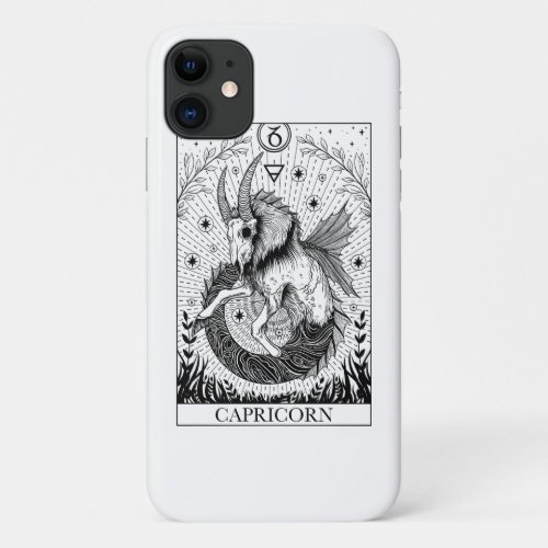 Zodiac sign Capricorn Tarot card Tote Bag Case_Mat iPhone 11 Case