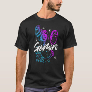 Zodiac Sign Gemini Beautiful Girl Born In May June T-Shirt