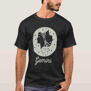 Zodiac Sign Gemini Birthday Graphic for Men and Wo T-Shirt
