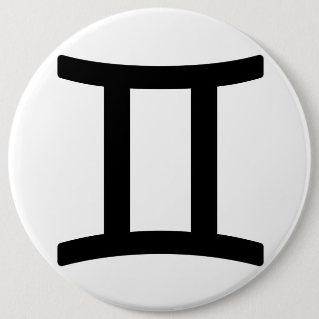 Zodiac sign Gemini Button (Front)