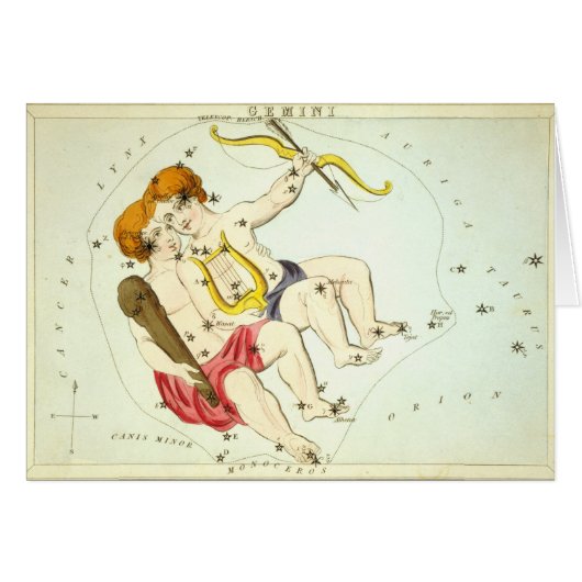 Zodiac Sign: Gemini Cards (Front Horizontal)