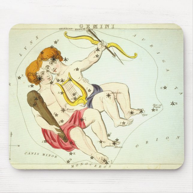 Zodiac Sign: Gemini Mouse Pad (Front)