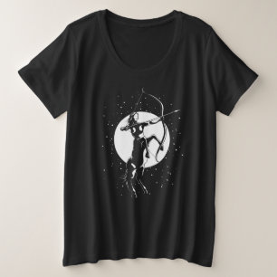 Zodiac Sign Illustration - Sagittarius Plus Size T-Shirt
