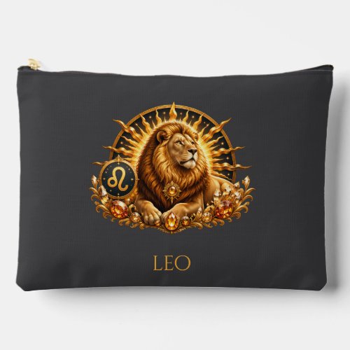Zodiac Sign Leo Personalized Accessory Pouch