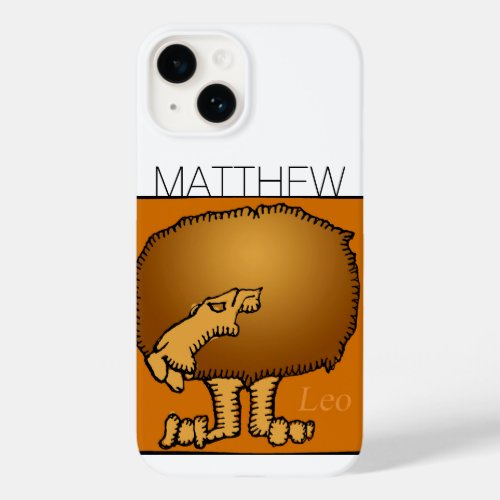 Zodiac Sign Leo personalized Birthday iPC Case_Mate iPhone 14 Case