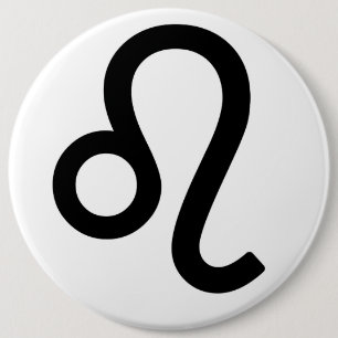 Zodiac sign Leo Pinback Button