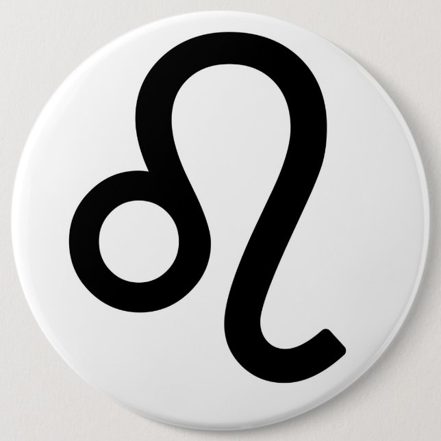Zodiac sign Leo Pinback Button (Front)