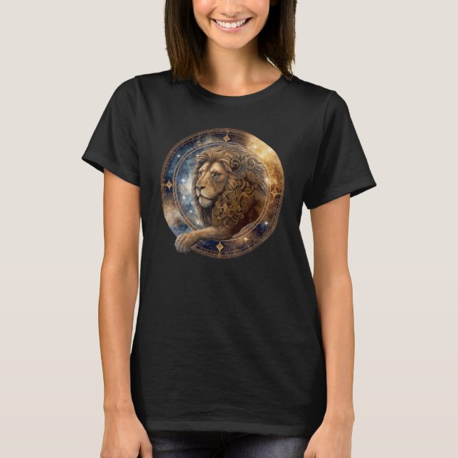 Zodiac Sign LeoLioness T-Shirt (Front)