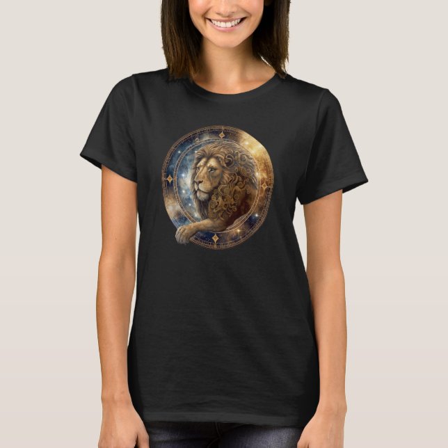 Zodiac Sign LeoLioness T-Shirt (Front)