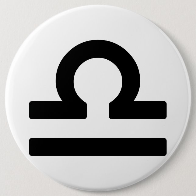 Zodiac sign Libra Button (Front)
