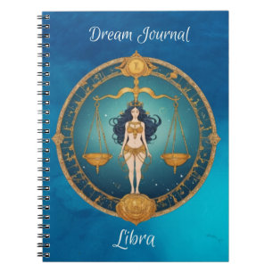 Zodiac Sign Libra Dream Journal Notebook