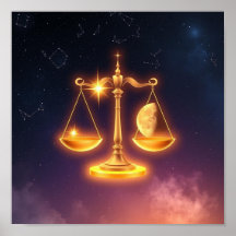 Zodiac Sign Libra Poster