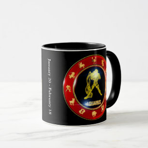 Zodiac Sign Mug Aquarius