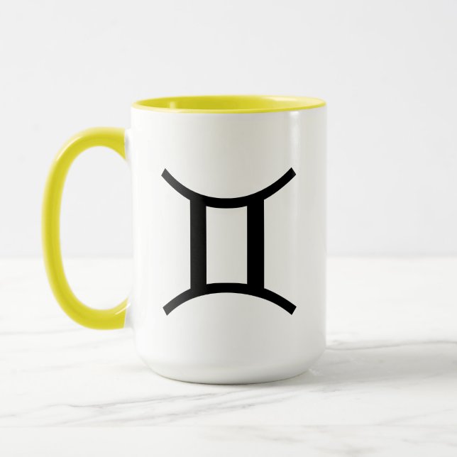 Zodiac Sign Mug - Custom Two-Tone Power Colors! (Left)