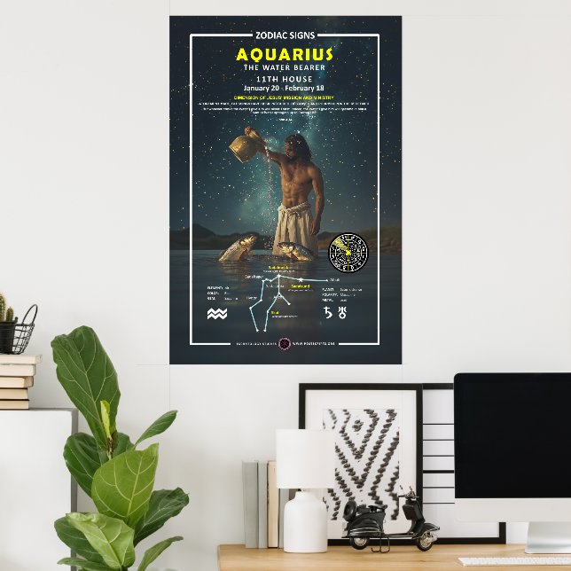 Zodiac Sign of Aquarius (Home Office)