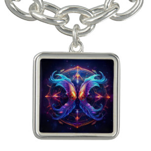 Zodiac Sign Pisces Cyberpunk Effects  Bracelet