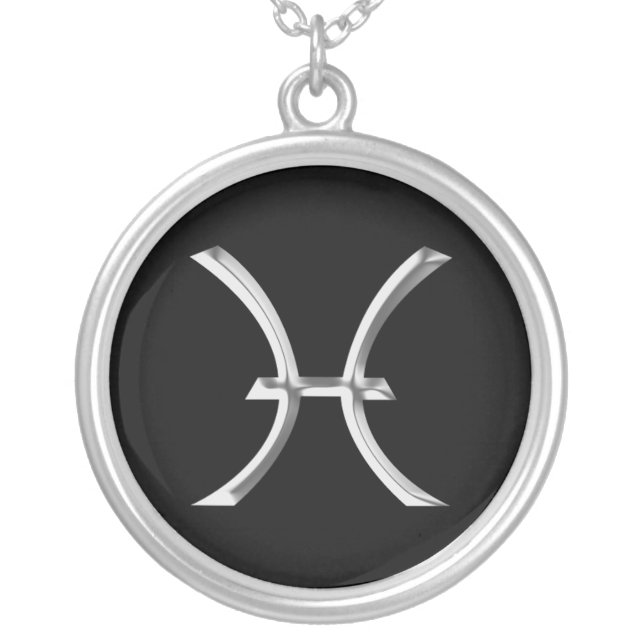 Zodiac Sign Pisces necklace (Front)