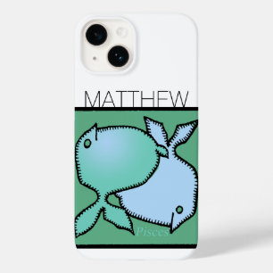 Zodiac Sign Pisces personalized Birthday iPC Case-Mate iPhone 14 Case