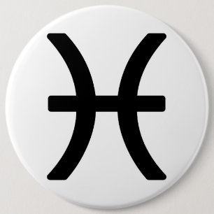Zodiac sign Pisces Pinback Button
