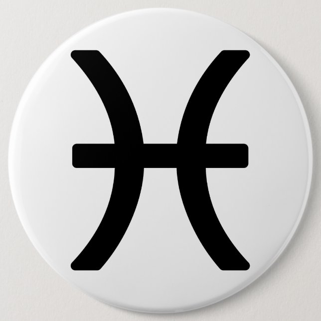 Zodiac sign Pisces Pinback Button (Front)