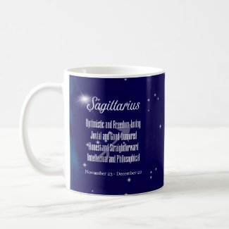 Zodiac Sign Sagittarius Constellation Coffee Mug
