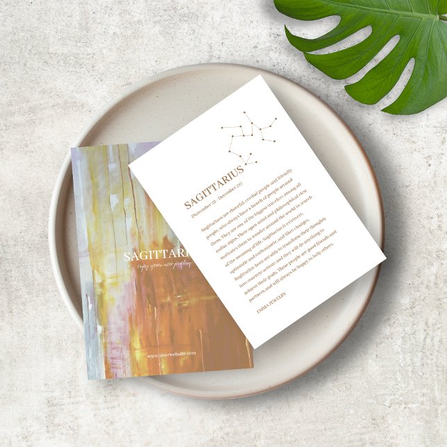 Zodiac Sign Sagittarius Jewelry Display Card (Creator Uploaded)