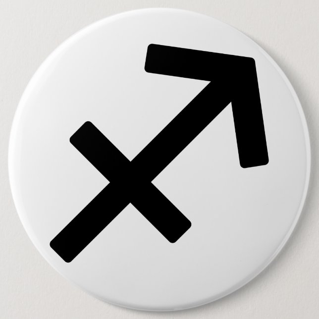 Zodiac sign Sagittarius Pinback Button (Front)