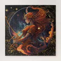 Zodiac Sign Sagittarius Puzzle, 20"x20" 676 pcs.