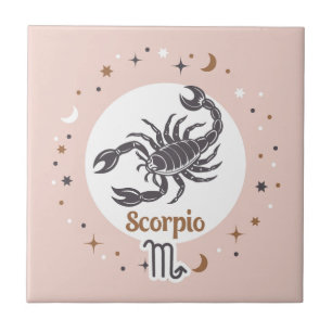 Zodiac Sign Scorpio Ceramic Tile