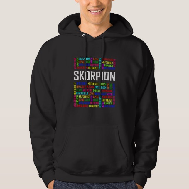 Zodiac Sign Scorpio Hoodie (Front)