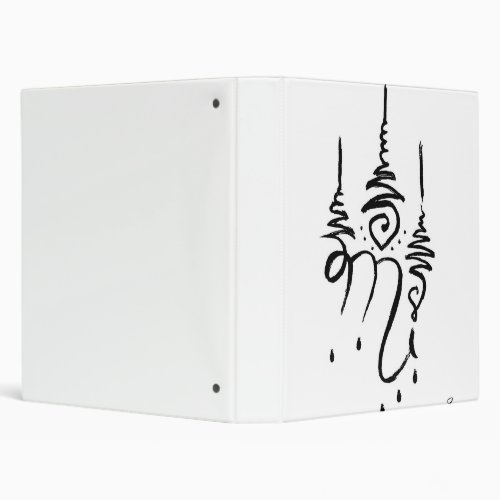 Zodiac Sign Scorpio White Canvas Wall Art Design 3 Ring Binder