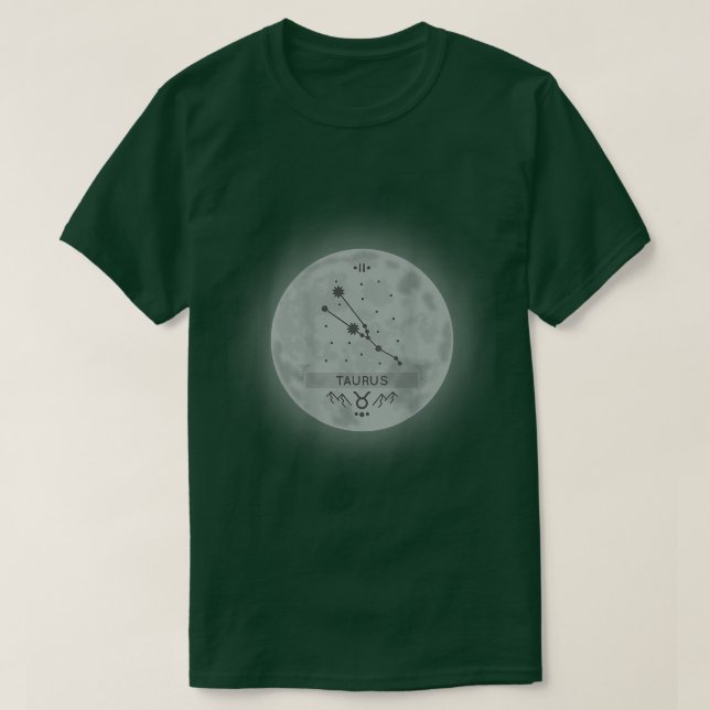 Zodiac Sign Taurus 2600  T-Shirt (Design Front)