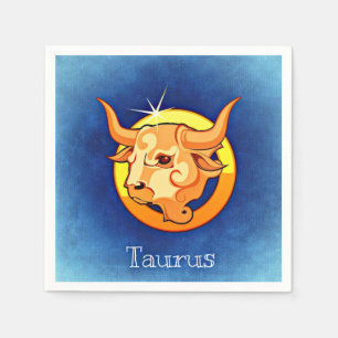 Zodiac_Sign_Taurus Napkins