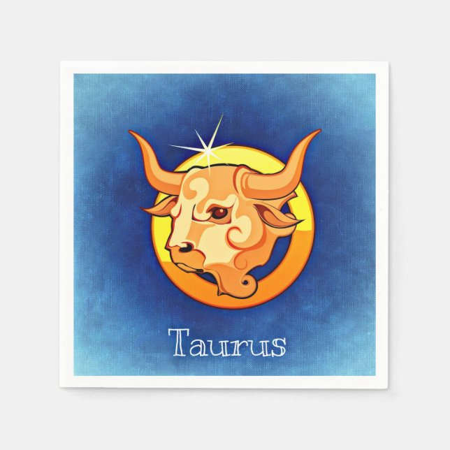 Zodiac_Sign_Taurus Napkins (Front)